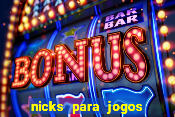 nicks para jogos de tiro